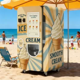 Distribuidore automatico per yogurt premium con rivestimento di frutta, pulizia automatica e gestione remota - serie HUAXIN B83 / B86max